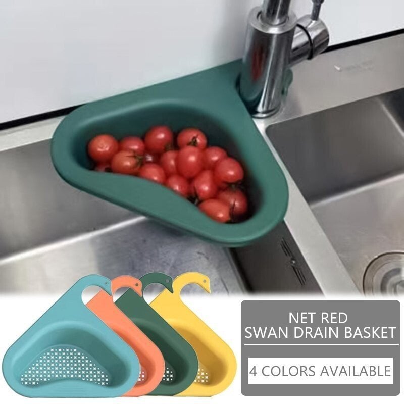 ๐2025 Hot Sale๐ Kitchen Sink Drain Basket Swan Drain Rack