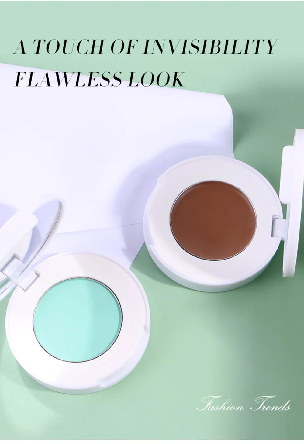 Monochrome Concealer Cream Privatae Label Long Lasting Cover Spot Acne Mark Custom Logo Highlight Blush Makeup White Package