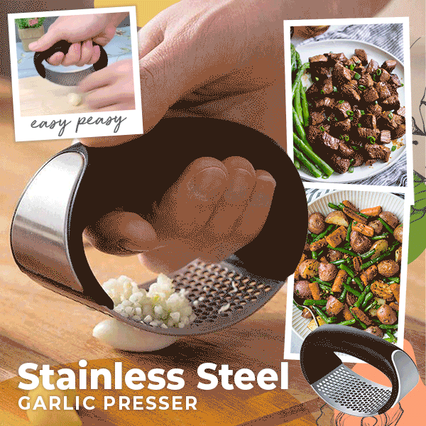 （Special Offer Now) Stainless Steel Garlic Presser