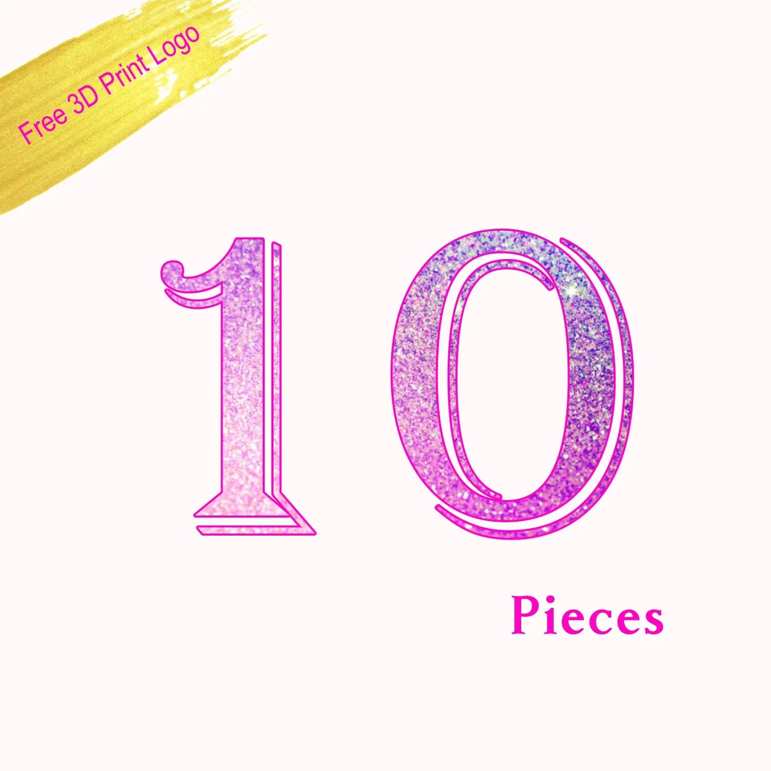 10pcs with logo