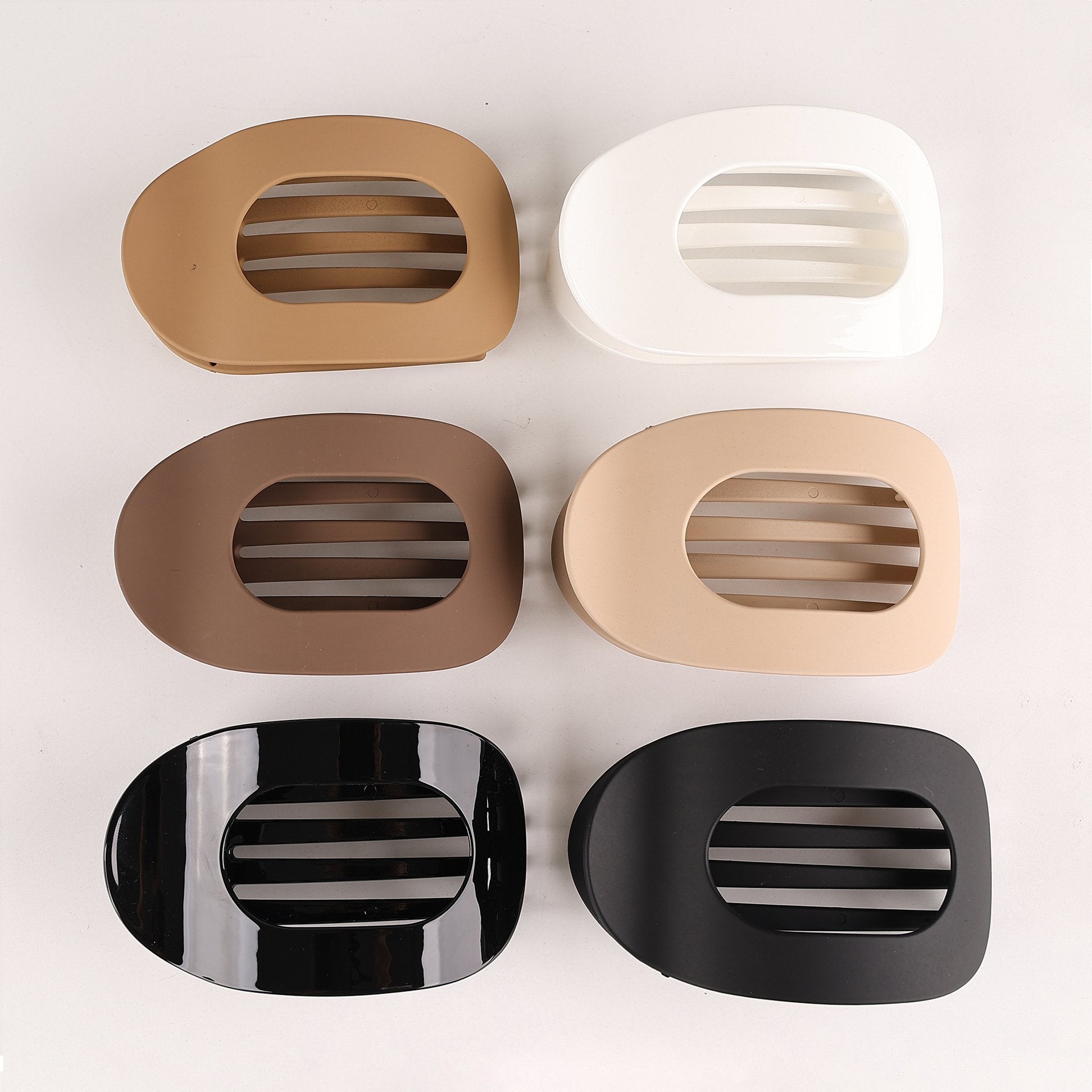 Set of 6 (Beige + Light Brown + Dark Brown + Matte Black+Bright White+Bright Black)