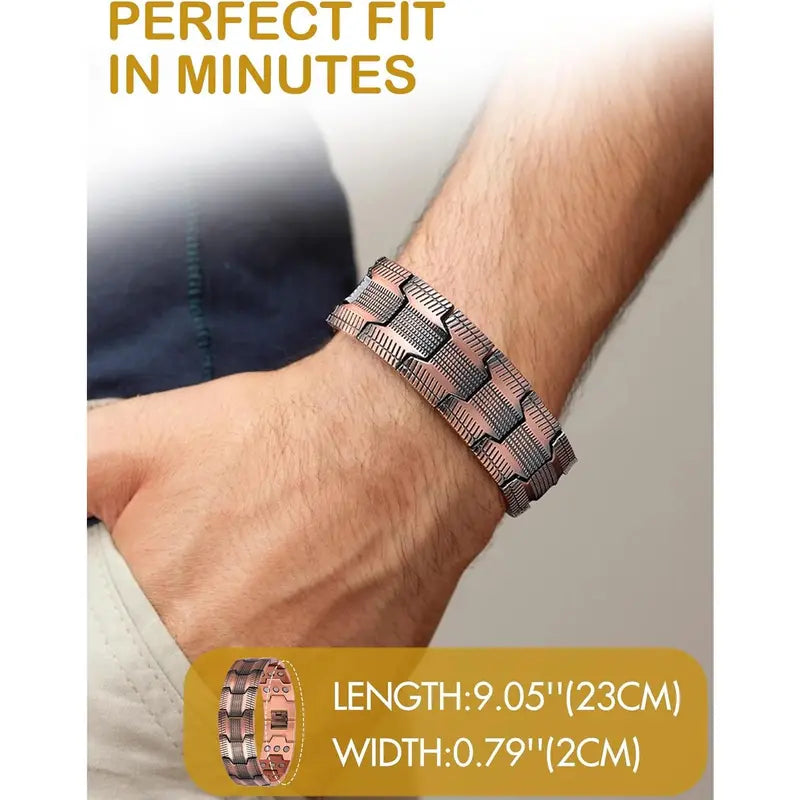 ✨【2025 New Arrival】100% Pure Copper Magnetic Power Bracelet — Boost Circulation, Banish Fatigue