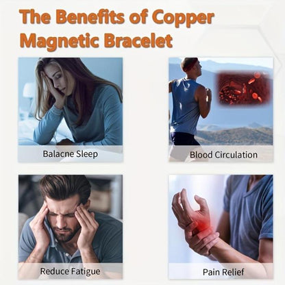 ✨【2025 New Arrival】100% Pure Copper Magnetic Power Bracelet — Boost Circulation, Banish Fatigue